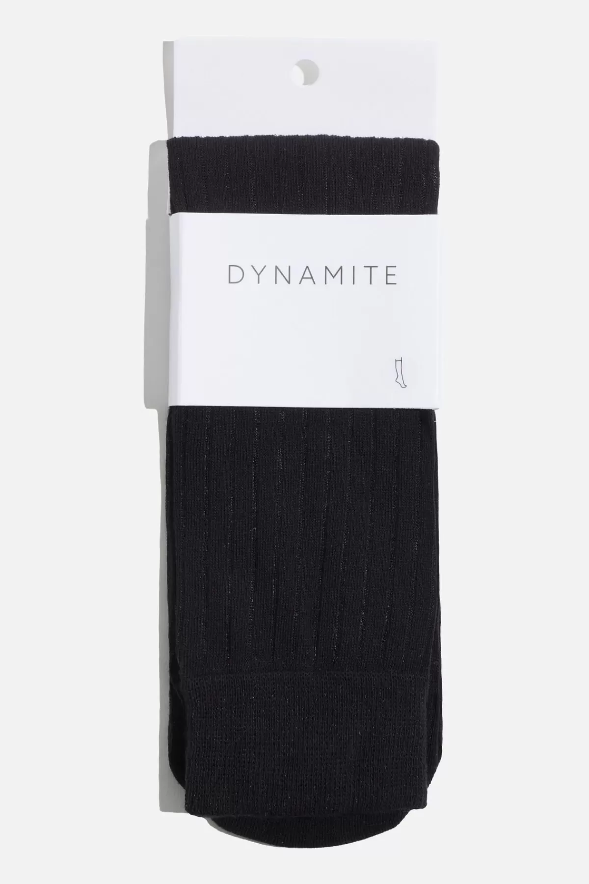 Dynamite Semi Sheer Calf High Socks Black Outlet